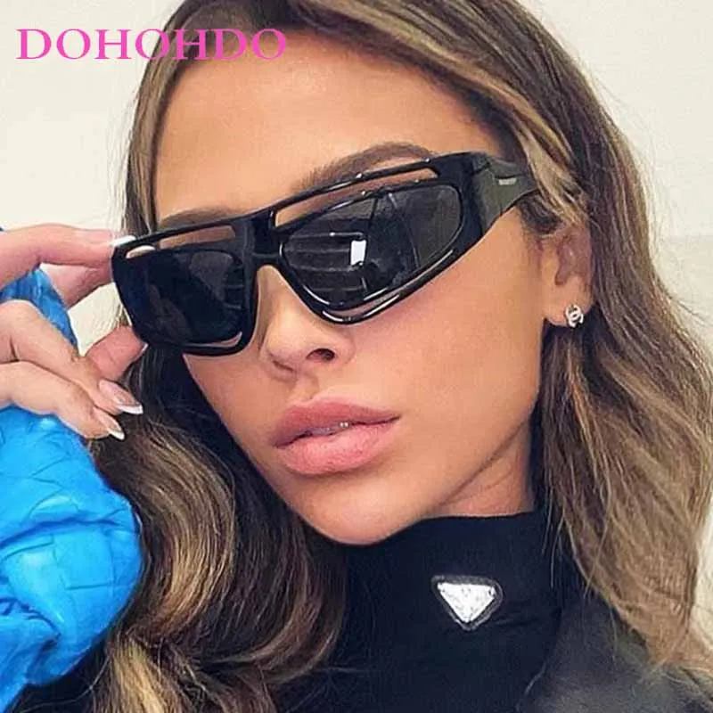 

Fashion Trendy And Personalized Hollow Sunglasses Women Retro Brand Design Y2K Outdoor Riding Protect Sunglasses Unisex UV400