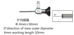 0 degree ent endoscope nasal endoscope