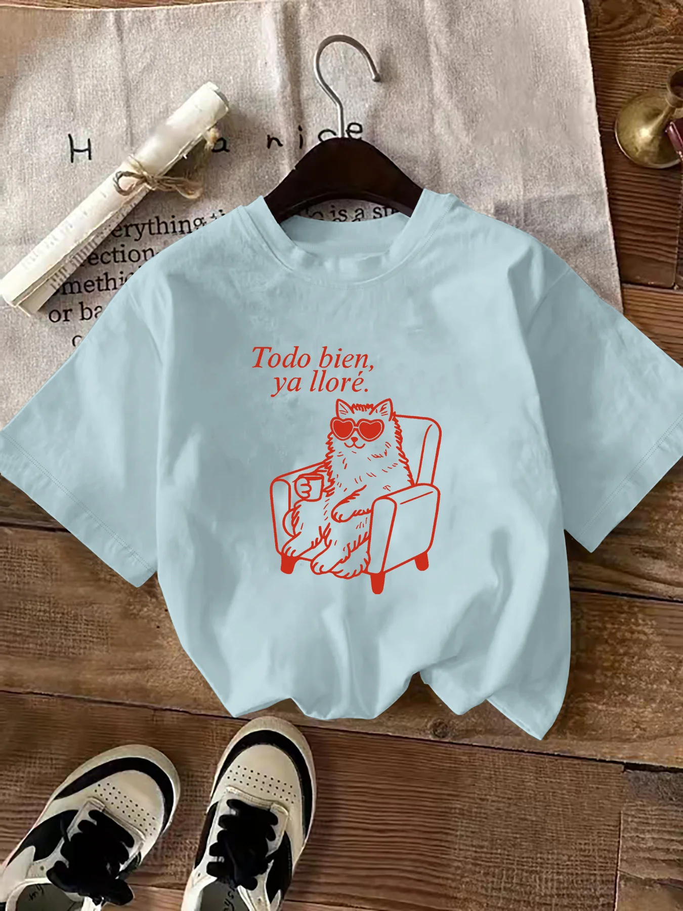 Camiseta Feminina Nova de Verã - Summer Clothing In Spanish avaliação e preço