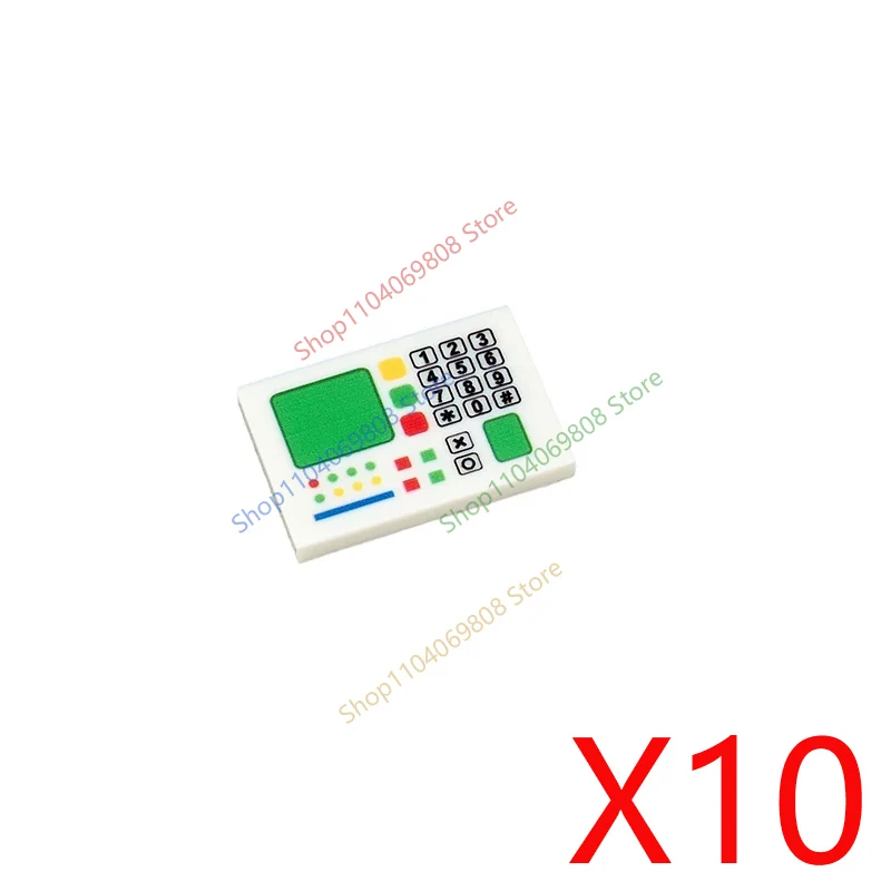 Szene Modell Druck Zubehör Bausteine Dashboard Bildschirm tastatur Maus Control Tasten Mini Kompatibel Ziegel Spielzeug N08