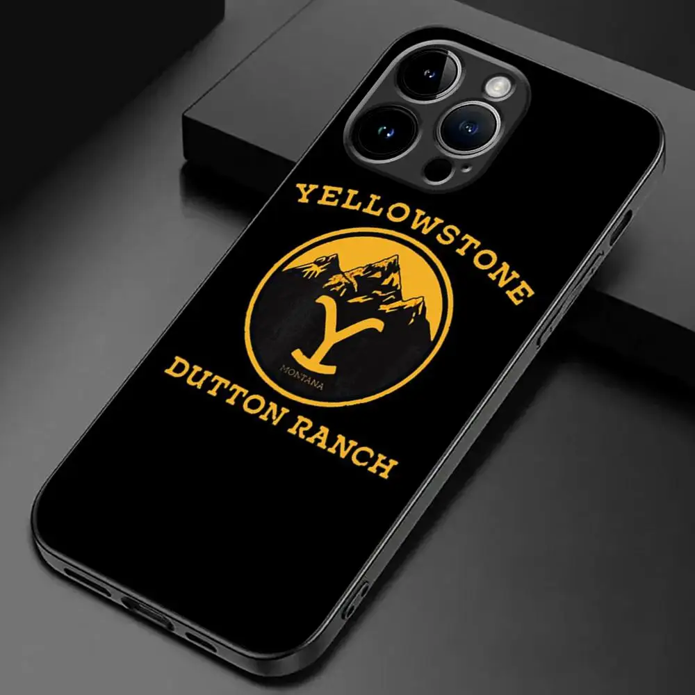 Yellowstone TV Show Phone Case For iPhone 15 14 13 12 11 X XR XS XSMAX 8 7 Plus Mini Pro Max Soft Black Phone Cover