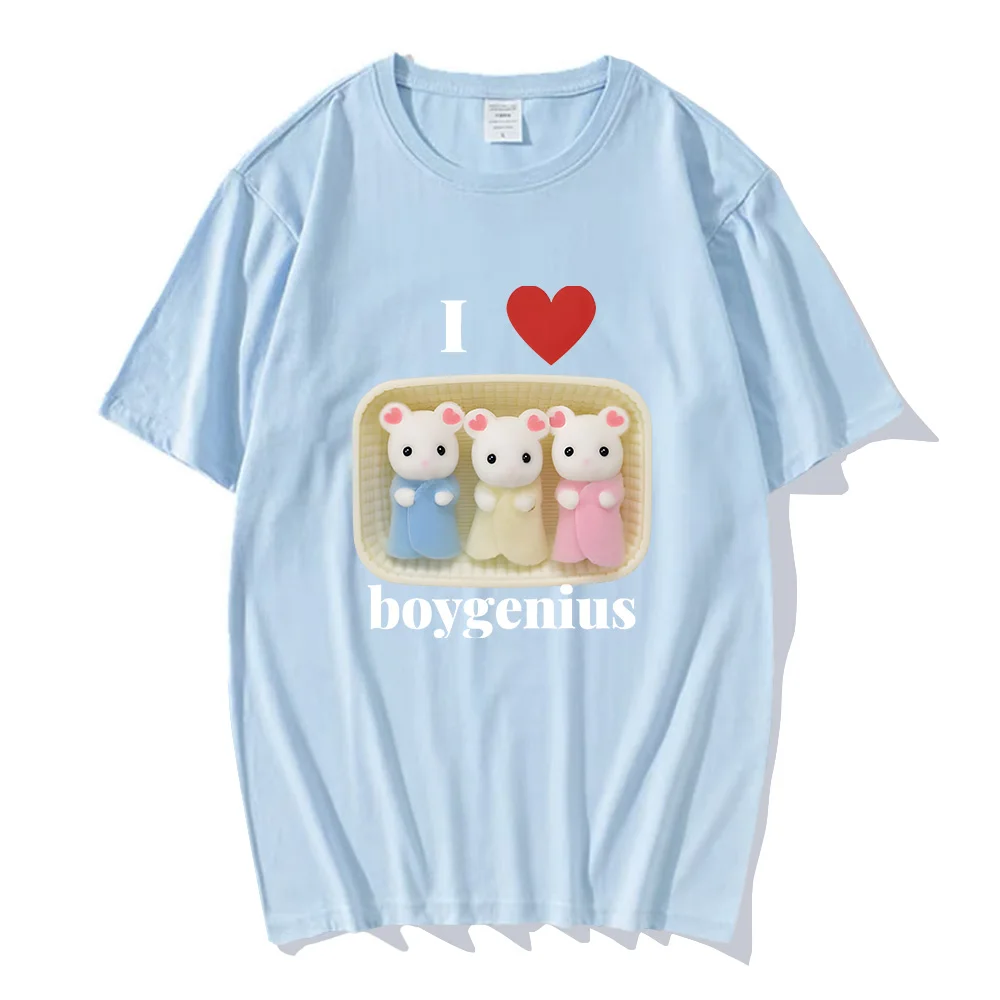 Ich Herz Boy genius Kaliko Critter Baby Design T-Shirts für Frauen Männer süße Baumwolle T-Shirts Anime Print weiche O-Ausschnitt T-Shirts Sommer Tops