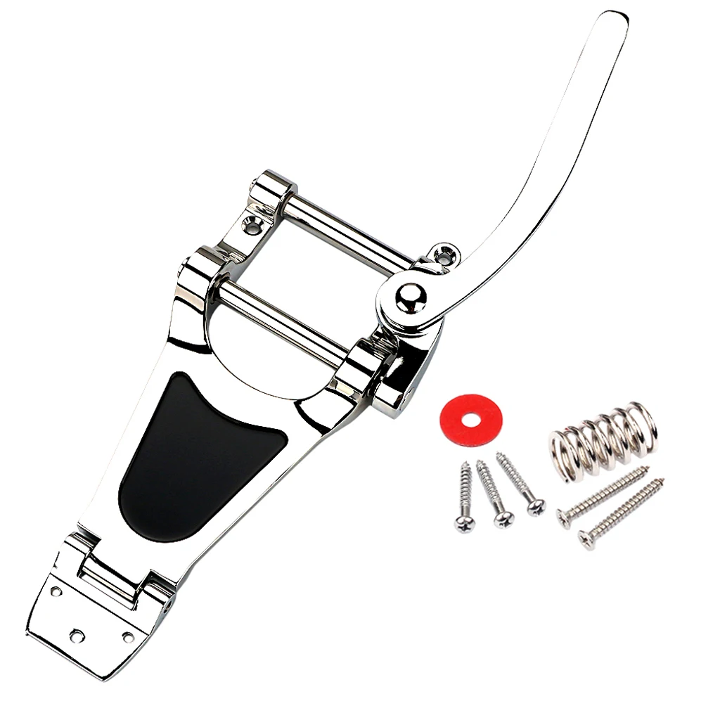 

1 pcs guitar Bridge vibrato system rocker string puller half hollow for Jazz LP electric guita silver /gold