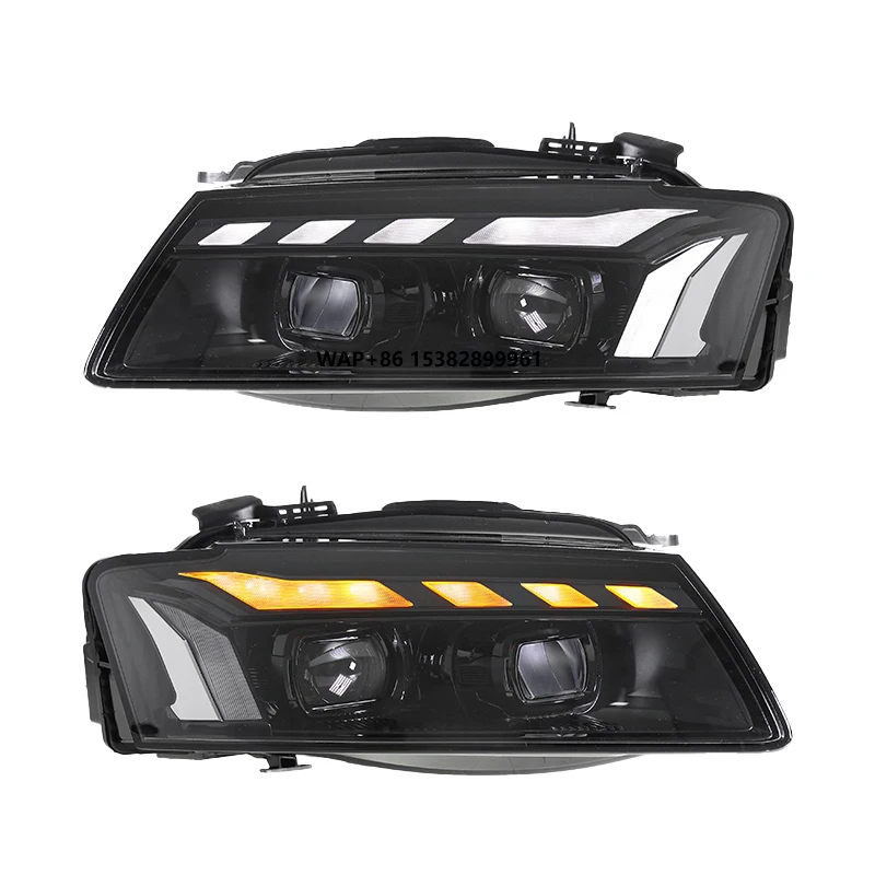 

YU GUANG для A5 B8 2008-2011 Sportback RS Style Светодиодная фара Обновление 6000K Переднее освещение Проекторы 12 В Фара Свет