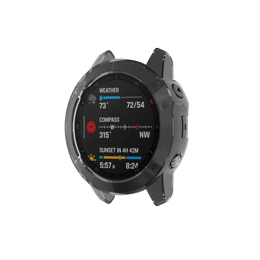 Schutzhüllen für Garmin Fenix 6 Fenix 6S 6X Weiche Kristallklare TPU-Schutzhülle Rahmen Smartwatch-Zubehör Schale – Detail 20