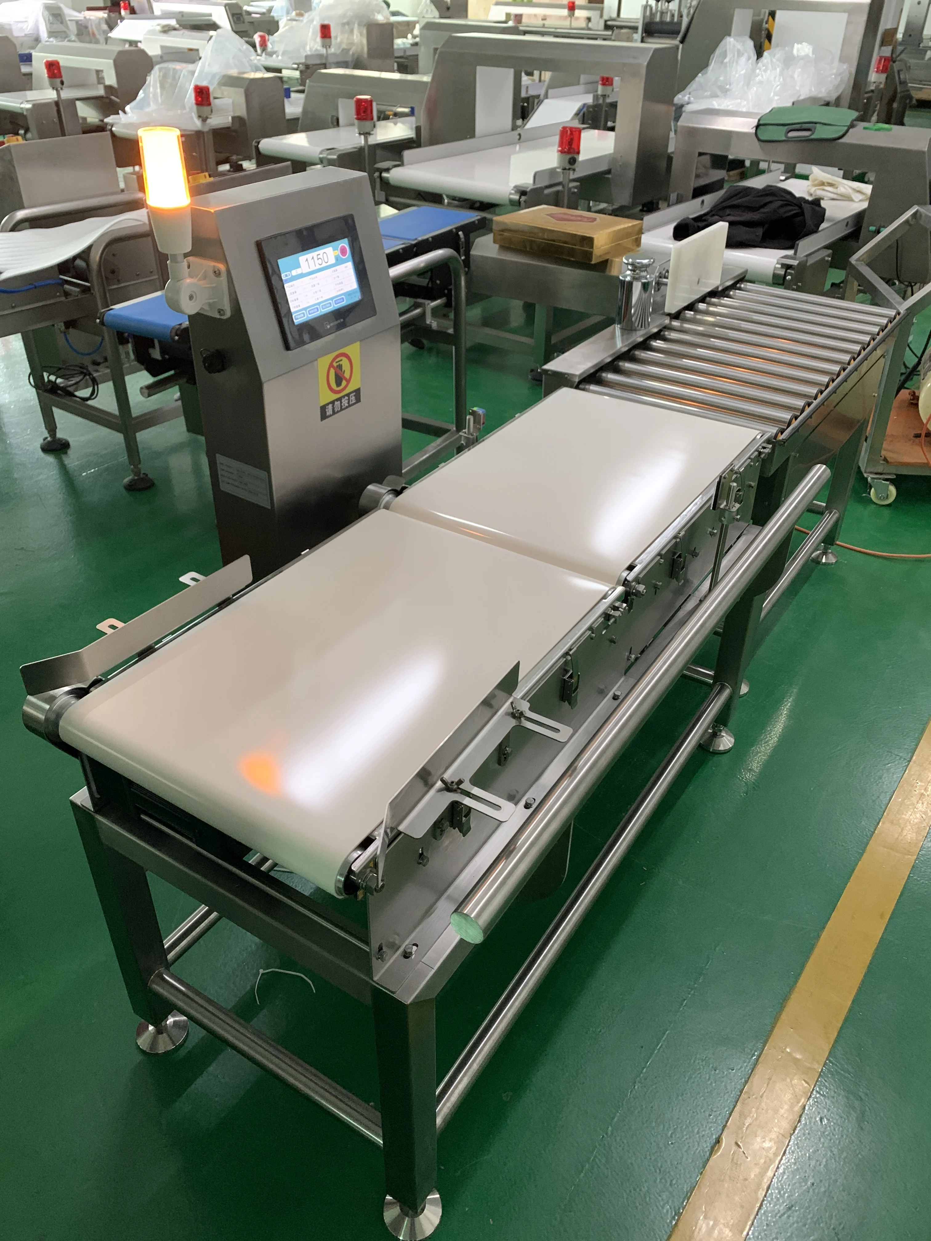 Potato Weight Checking Machine For Vegetable Online Checkweigher