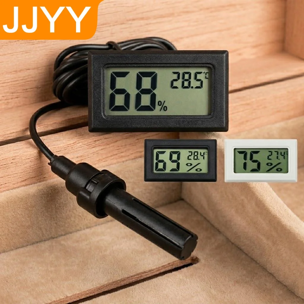 Indoor Digital Thermometer Hygrometer Mini Temperature Humidity Monitor for Home Use Baby Nursery Pet Care