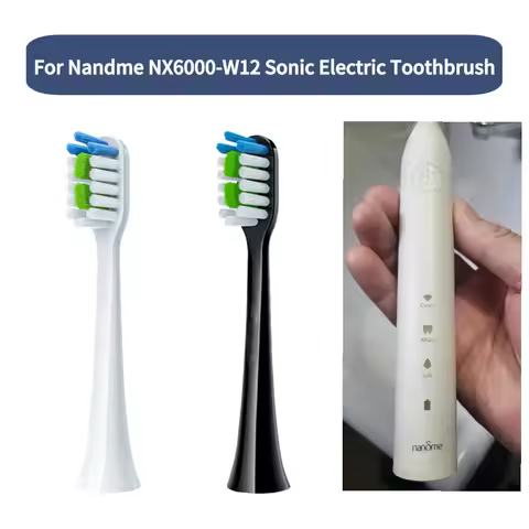 Replacement Toothbrush Heads For Nandme NX6000-W12 Sonic Electric Toothbrush Soft DuPont Bristles Nozzles ,4/8/16PCS