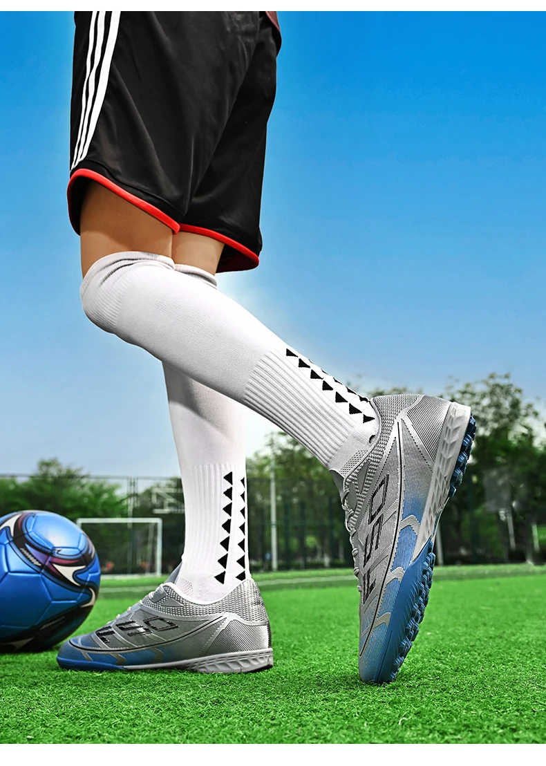 Neue Herren-Fußballschuhe Futsal High Ankle Atmungsaktiv Rutschfest Hochwertige Ultraleichte Fußballschuhe Sportschuhe für Outdoor-Wettkämpfe – Detail 22