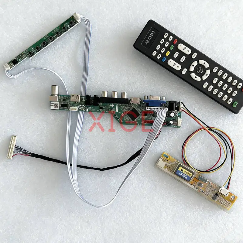 

Плата контроллера привода экрана подходит для LP141WX1 LP141WX3 QD14TL01 QD14TL02 1280*800 1CCFL 30Pin LVDS 1280x800 USB + AV + VGA + HDMI комплект DIY