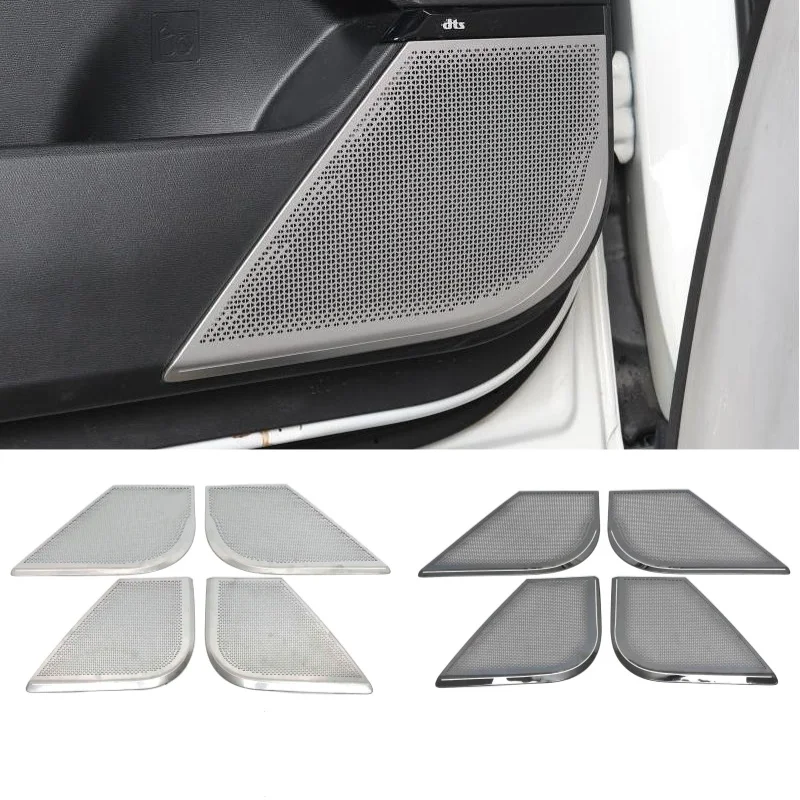 

For Trumpchi GAC GS3 Emzoom 2022-2024 Stainless steel Car Accessories Interior Door Speaker Audio Horn Cover Trim Frame Sticker