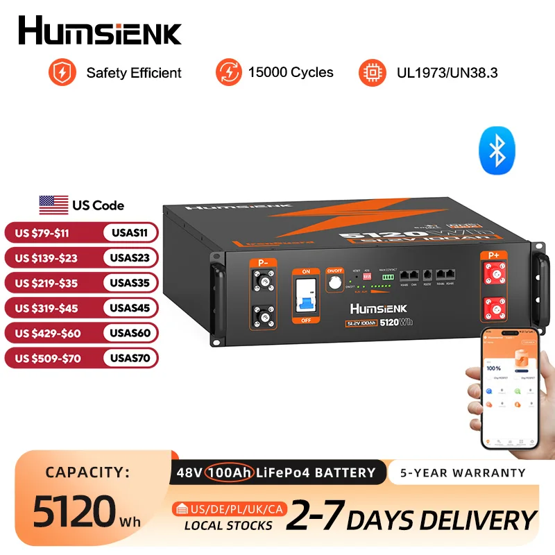 Humsienk 48V 100AH …