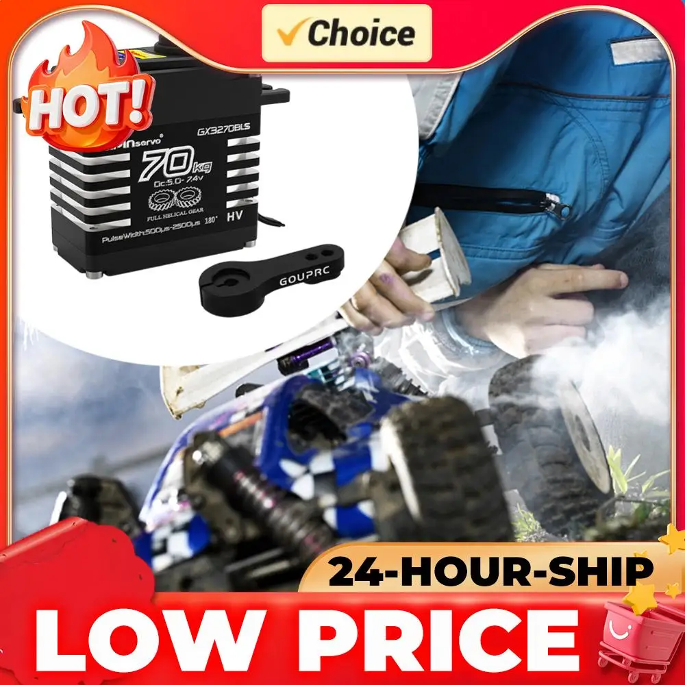 

Сервоприводы с высоким крутящим моментом 70 кг, 7.4В, цифровые, с косозубой металлической передачей, рулевые сервоприводы для радиоуправляемых моделей автомобилей масштаба 1/8 и 1/10