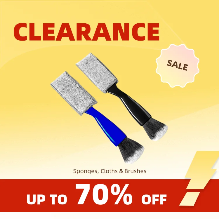 Clearance_Car Cleaning Tools Air Conditioning Air Outlet Cleaning Dust Removal Soft Brush Multifunctional Auto Interior Cleaning