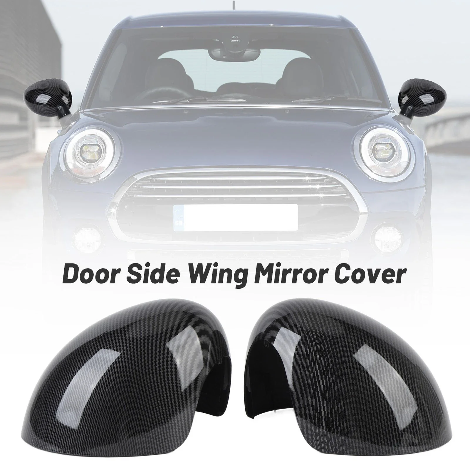 

1Pair Rearview Side Mirror Door Side Wing Mirror Cover 51167401230 Stylish For Mini Cooper F54 F55 F56 F57 F60