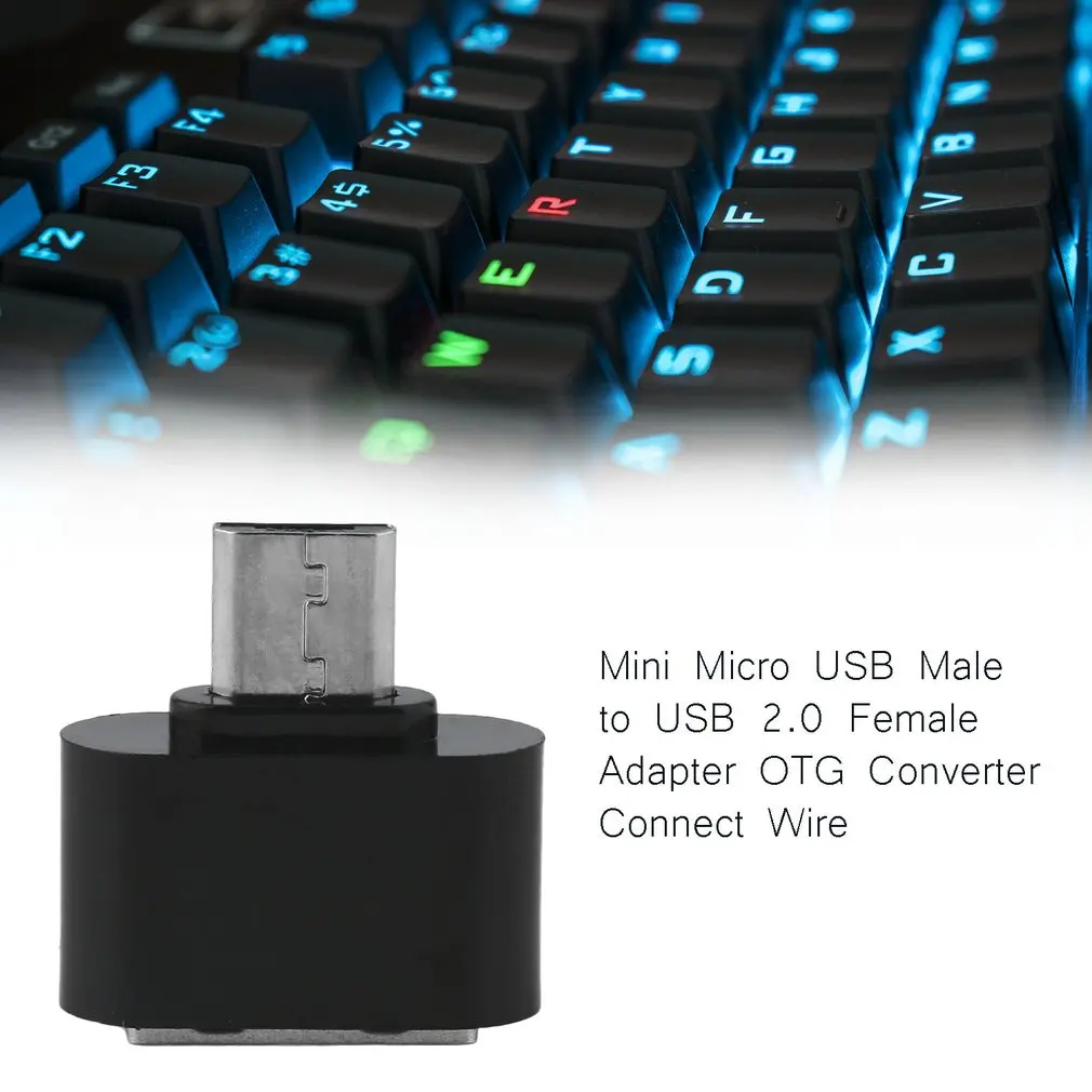 New Mini Micro USB Male to USB 2.0 Female Adapter OTG Converter For Android Phone Tablet PC Connect To U Flash Mouse Keyboard