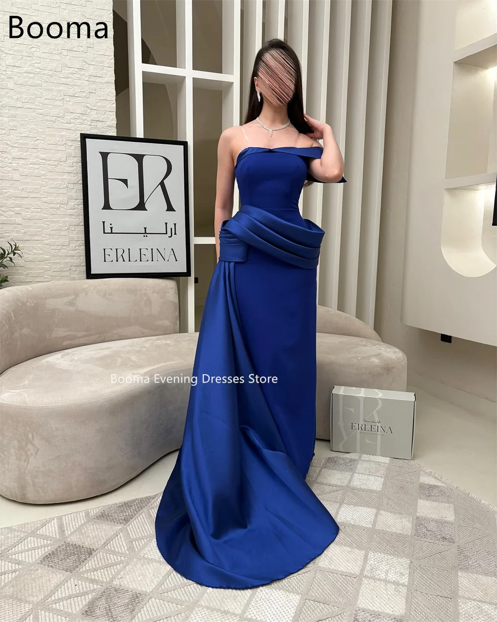 Booma zeemeermin uit de schouder eenvoudige avondjurken formele jurken voor vrouwen mouwloze elegante galajurken op maat gemaakt 2025