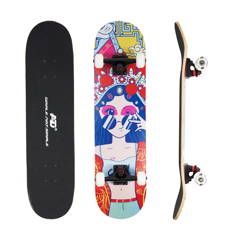 

Complete Skateboard 7 Layer Maple Wood Skateboard Deck More Design in Stock