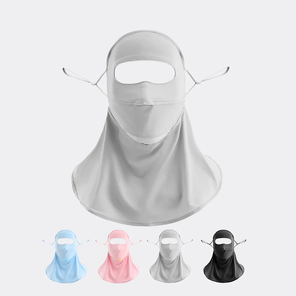 Summer sun protection mask anti-UV sunshade mask enlarged neck guard breathable quick-drying face mask