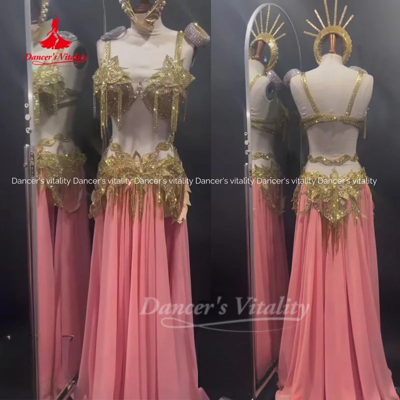 

Belly Dance Suit for Women Customized High-end Luxury Performance Costumes Oriental Dance Competition Clothing Dance's Vitality