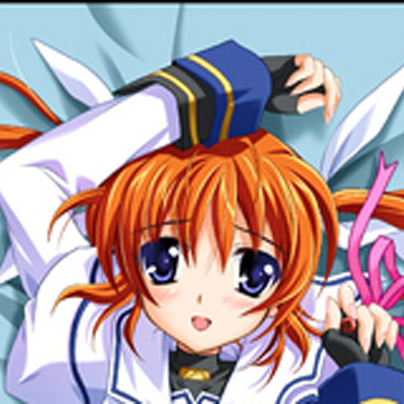 Dakimakura Anime Nanoha Takamachi Double-sided Print 2WAY Tricot Life-size Body Pillow Cover Pillowcase Custom print