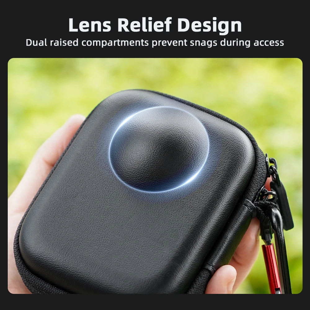 Flymile قفص حمل حقيبة التخزين ل DJI OSMO 360 اكسسوارات الإطار المحمولة حقيبة صغيرة هارد شل حقيبة يد مع Carabiners