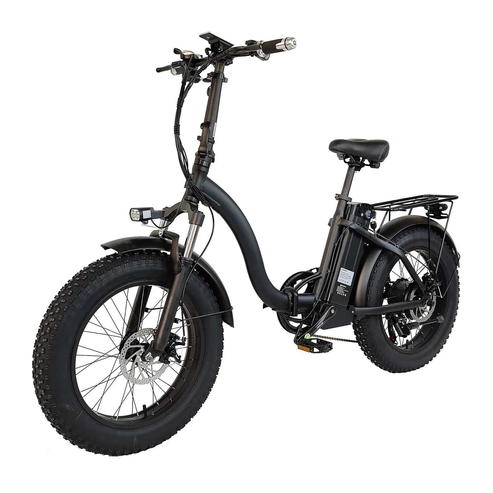 SMLRO E7 48V 20AH Lithium Battery Electric Bicycle Fat Tire Folding E-bike Mountain Snow Ebike Bike  for Adults Womens