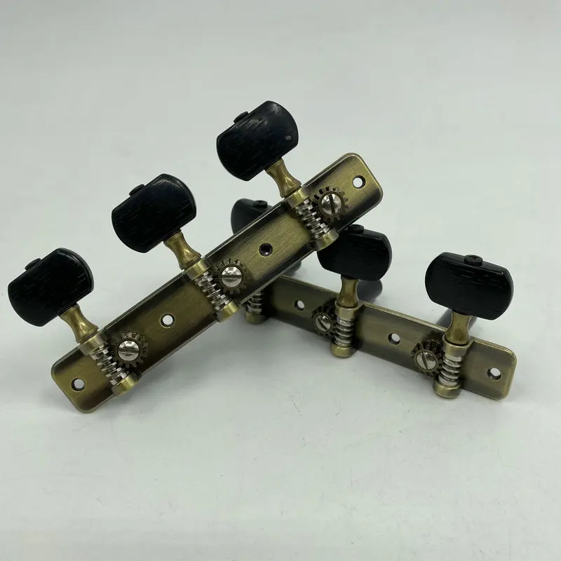 Classical Guitar Tuner Key MachineHead Made in Taiwan China DJ403 Satin Nickel , Antique Brass.Gear Ratio 1:14 New and Quality