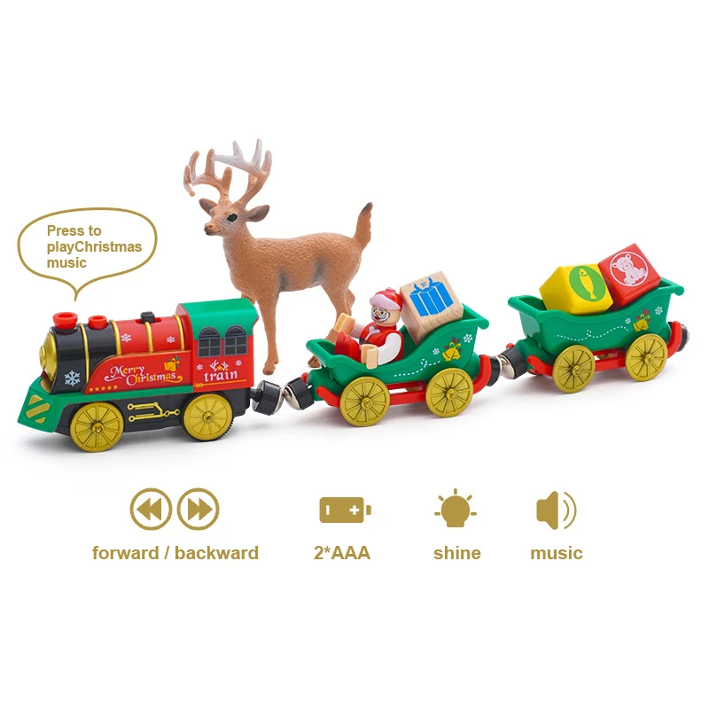 

Children's Christmas Themed Electric Train Set Compatible With Track Toy Trains