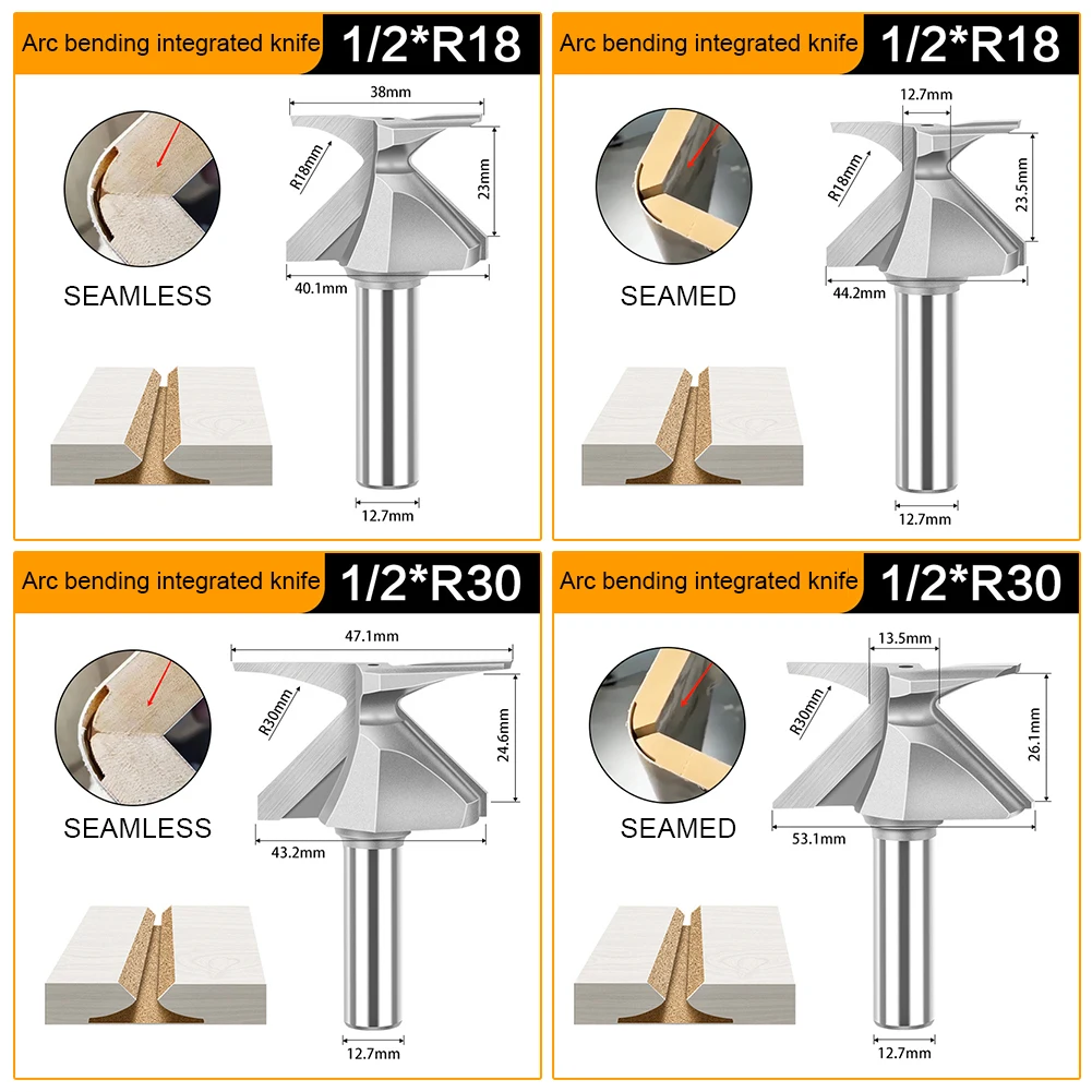 R30 Router Bits For Wood Door/Wall Cabinet Sharpen Edge Forming Router Bit For Wood Woodworking Tools