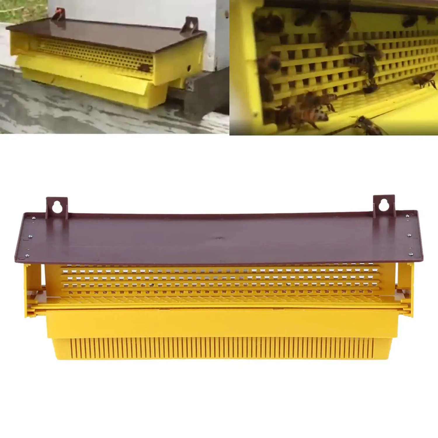 Hanging Pollen Trap Bee Collector Accessories Front Mount Removable Supplies Tool  Bee Hives Beekeeping Industry Professional