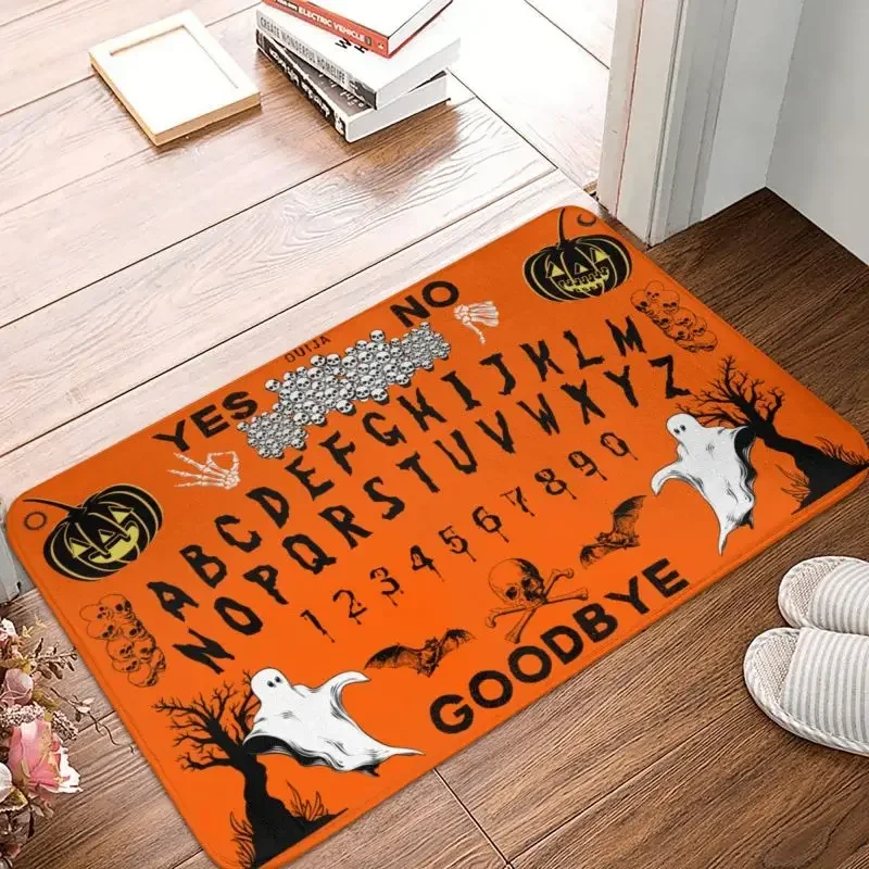 Halloween Ouija Board Door Floor Bathroom Mats Indoor Mystifying Oracle With Planchette Doormat Entrance Rug Carpet Footpad