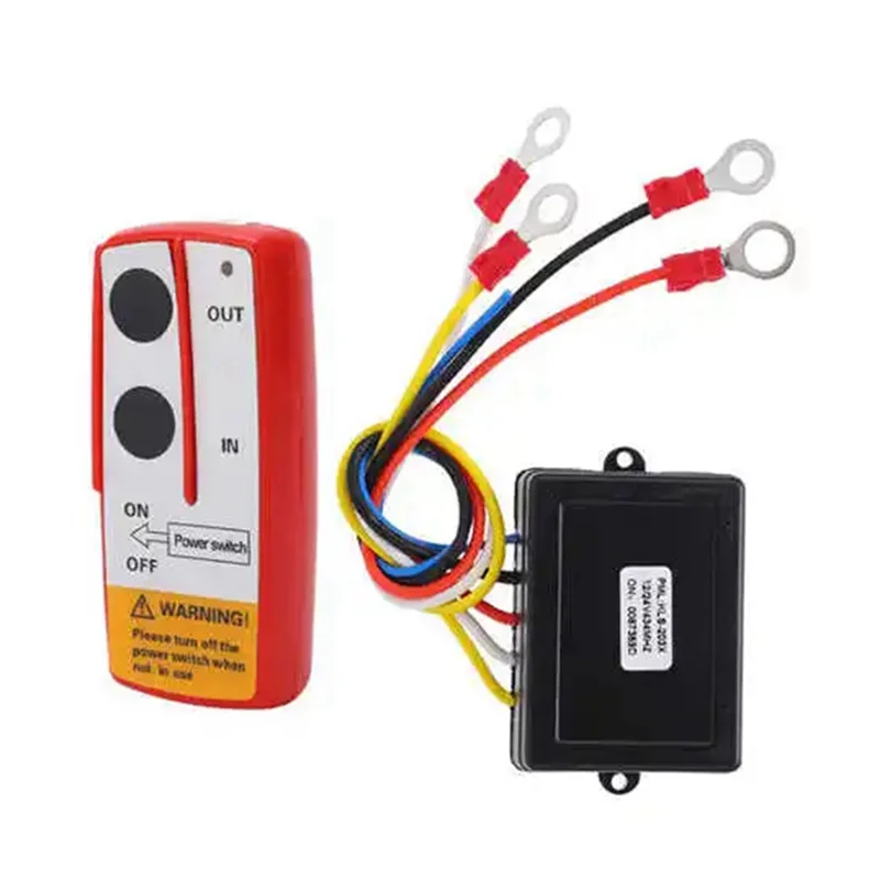 

AEA6-Universal Winch Wireless Remote Control Switch Kit With Receiver For Truck Jeep ATV SUV