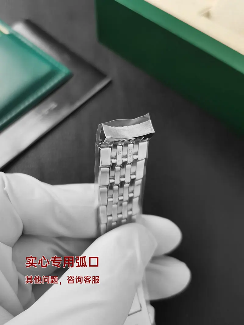 FUYIJIA مخصص جديد دي فيل 434 سلسلة ساعات أصلية 19 مللي متر 16 مللي متر واجهة منحنية حزام الساعات الفولاذ المقاوم للصدأ فراشة مشبك حزام