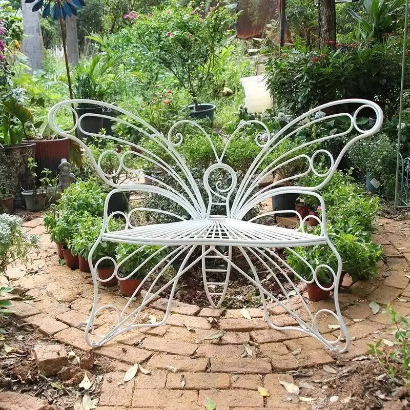 

Chair Outdoor Iron Courtyard Butterfly for Home Use, Outdoor Garden Balcony, Leisure Chair, Homestay, Creative Decorative Chair