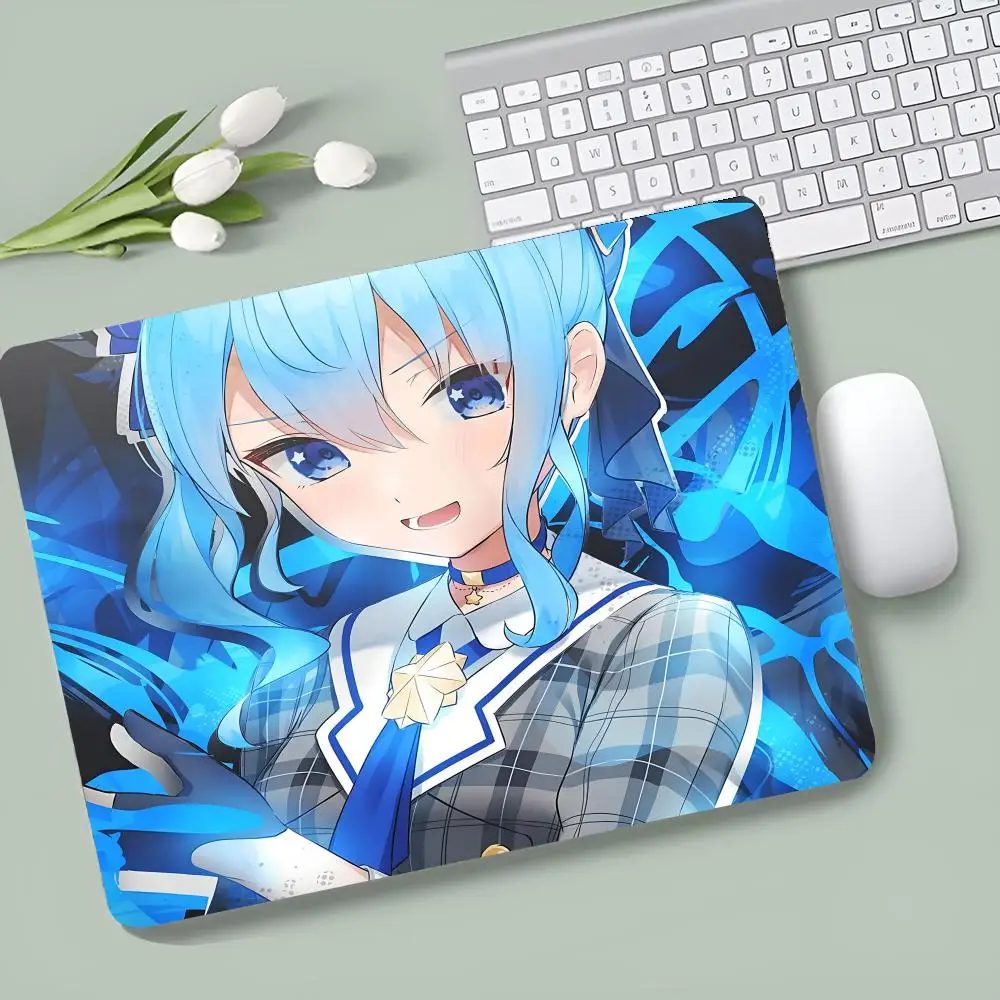 Hoshimachi Suisei  MINISO Mouse Pad E-sports players Game Accessories Game Keyboard Pad Gamer Desktop Mat Deskmat Keyboard Pad X