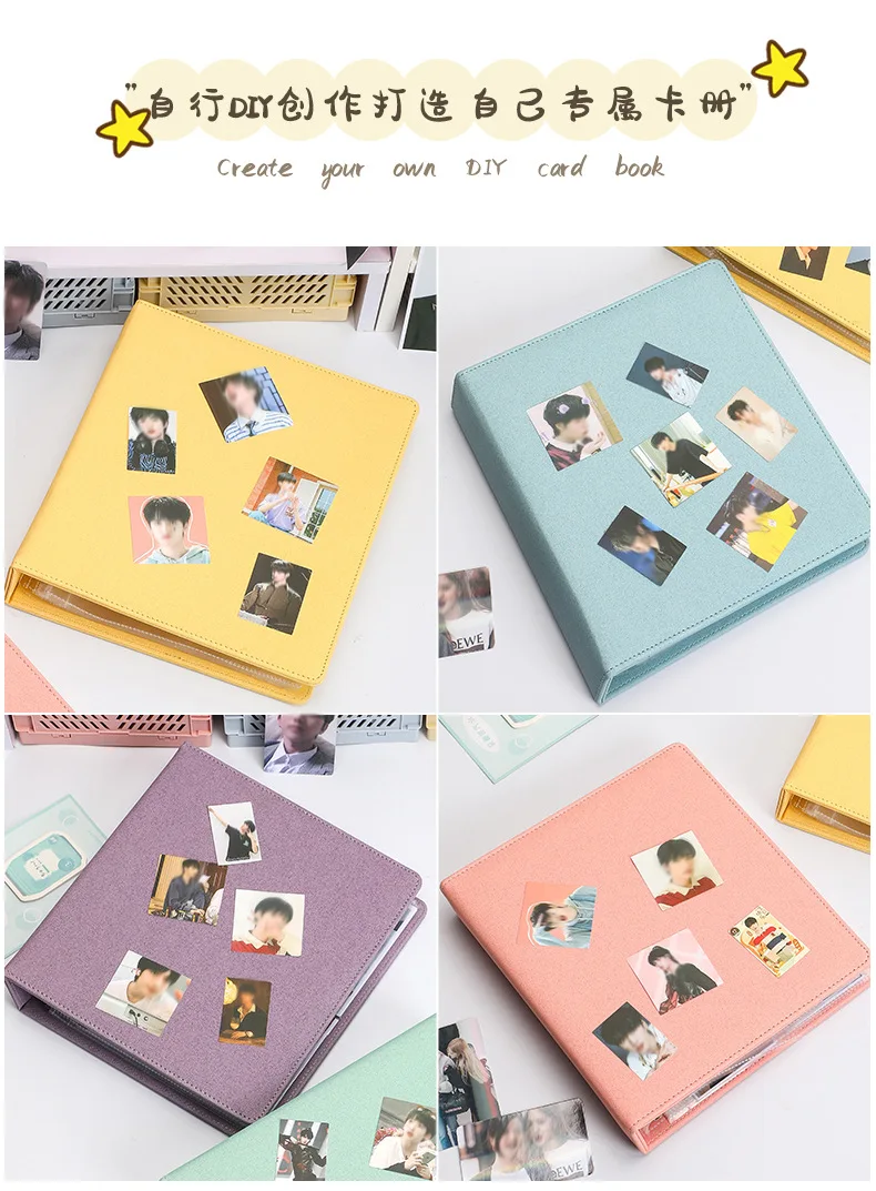 Imagem -06 - Photocard Binder para Fotos Álbum Instax Mini Scrapbook Livro de Coleta Cartão Kpop a5 3