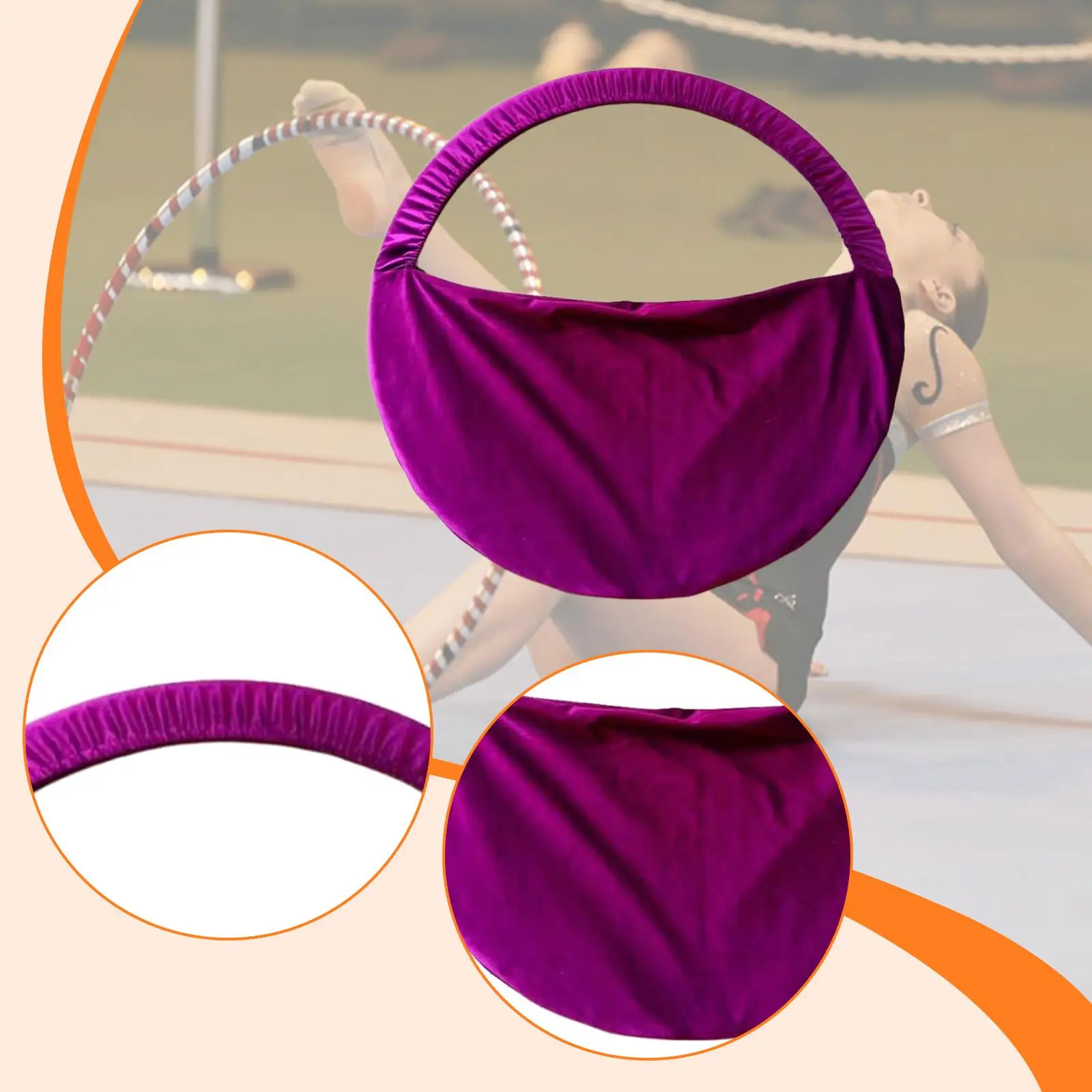 Exercise Hoop Bag Protective Cover Multi Equipment Organizer Carrier for Rhythmic Gymnastic Competition