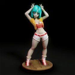 Cute Cartoon Figure Bulma Photo 75mm 1/24 Resin Figure Assembly Model Kit GK Toy Free Shipping Unpainted