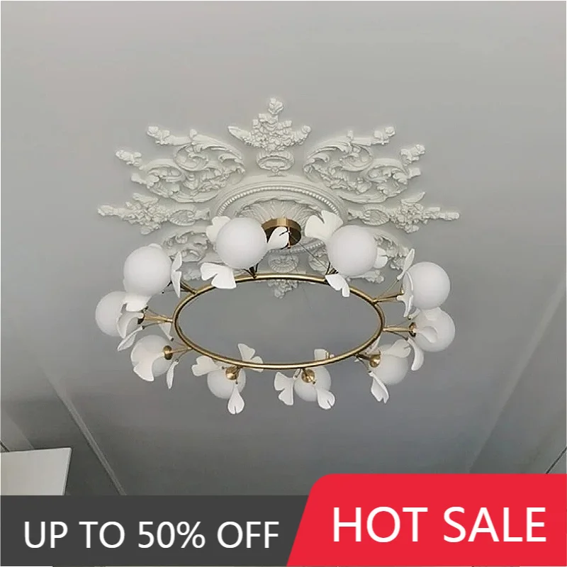 Creative Luxury Flowers Vintage LED Pendant Light For Bedroom Restaurant Lobby Living Room Suspension Chandelier Home Decor Lamp