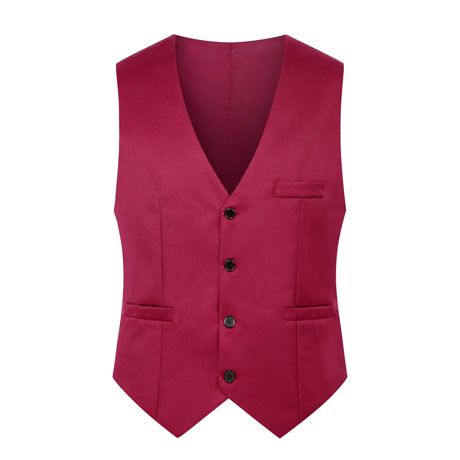 2024 Spring and Autumn New Style British Fashion Men\'s Suit Vest Slim Waistcoat Men\'s Vest Korean Style Suit Vest