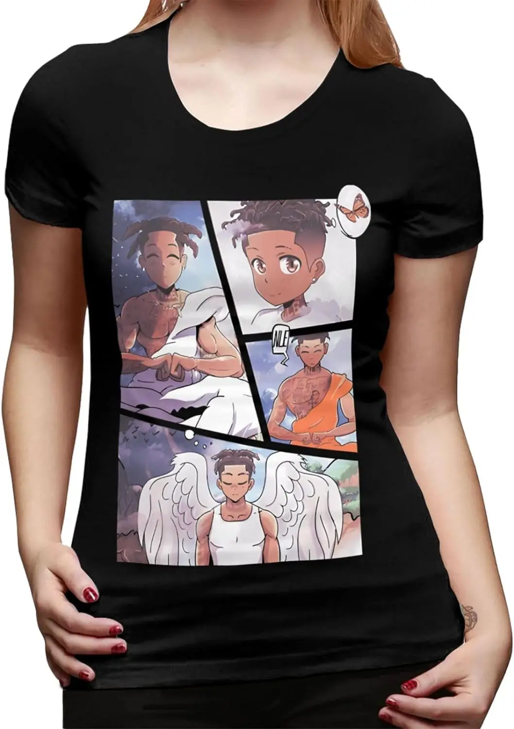 

Teen Womens T-Shirt Top Slim-Fit Short Sleeve T-Shirt Round Neck Tees Sweatshirt