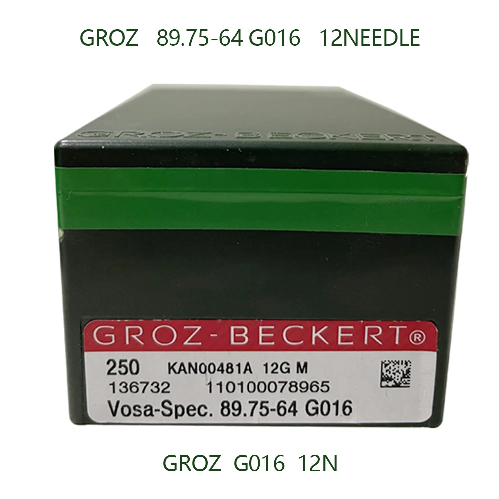 250PCS Sewing Machine Needle GROZ-BECKERT Vosa-Spec.89.75-64 G016 G06016 12 14 16 Needles Fit Computerized Flat Knitting Machine