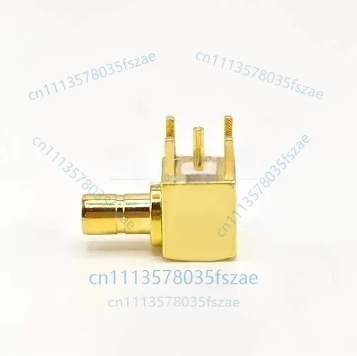 1pc connector smb-jwhd3 male pcb panel mount socket, insertion direction, overall length 13.5mm, right angle male, 50 ohm