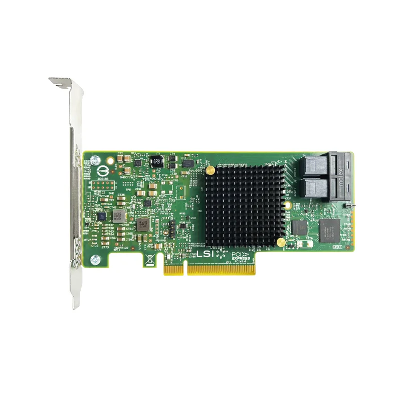 

LSI SAS 9311-8I 12 Гбит/с PCIe 3.0 x8 SAS SATA Адаптер хост-шины с поддержкой 2*SFF8643 RAID 0/1/1E/10