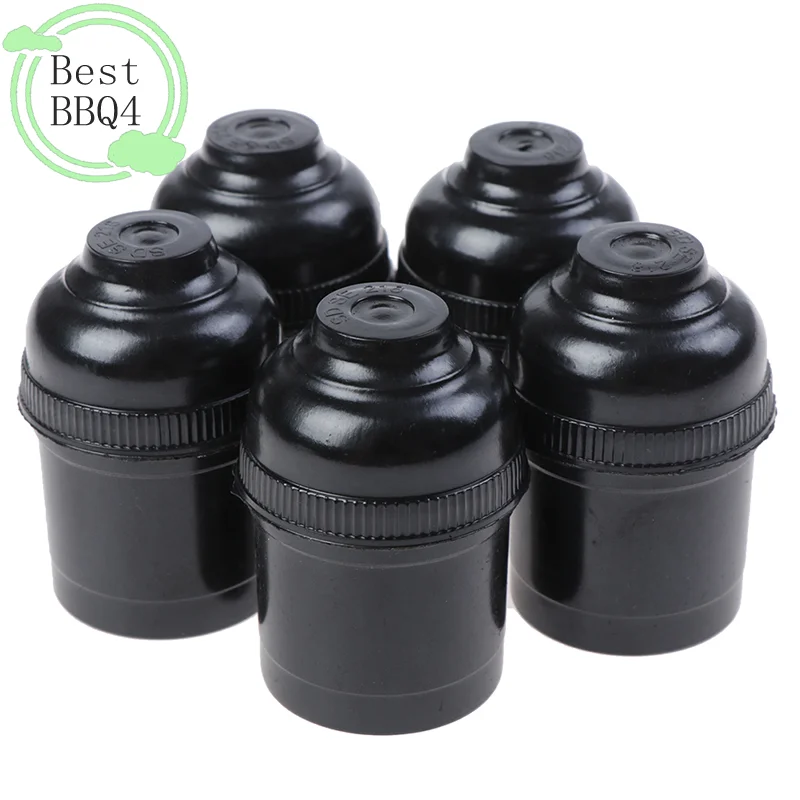 (BBQ4)5x E27 4A Retro Light Bulb Lamp Holder Pendant Edison Screw Cap Socket Fittings