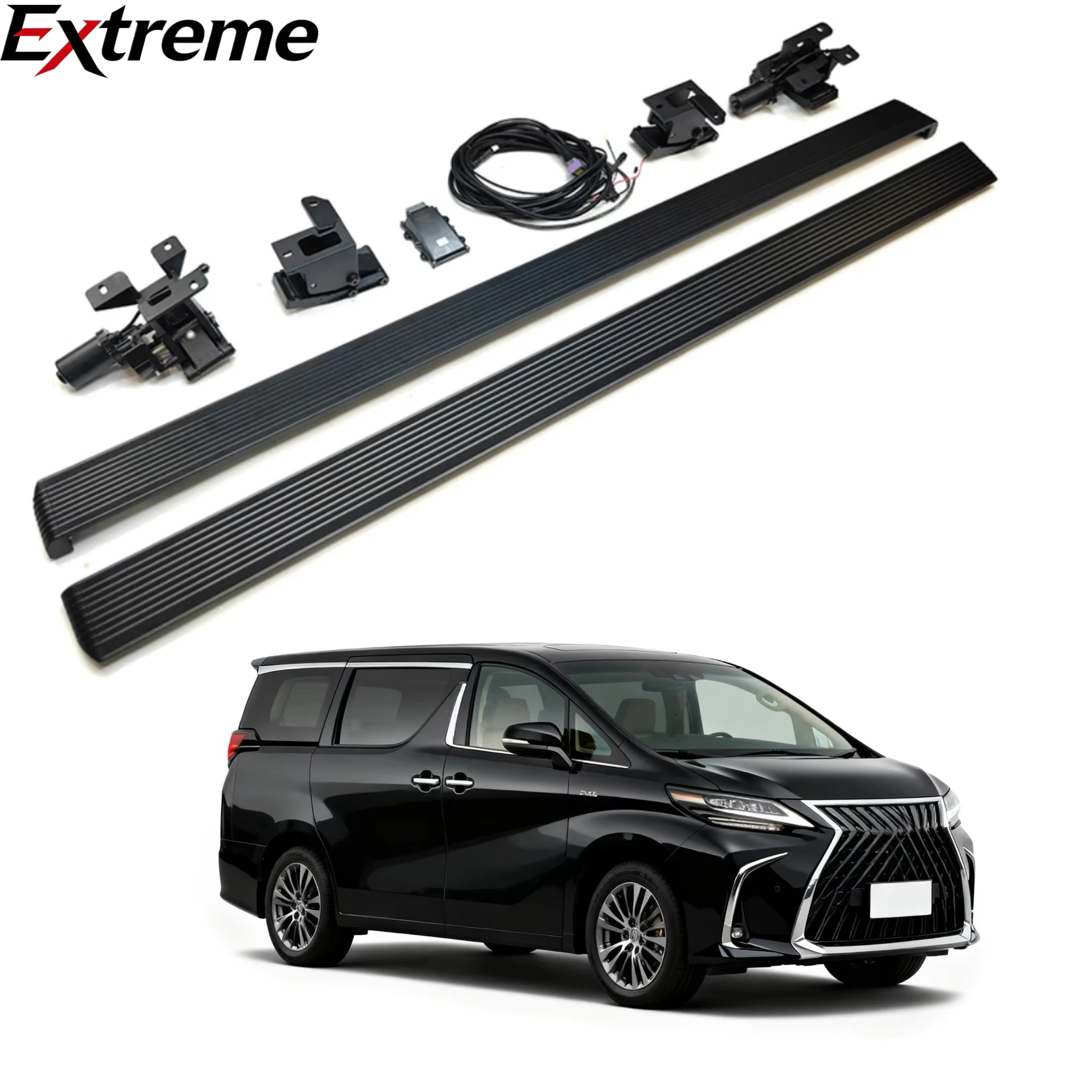 

EXTREME Aluminum Alloy Electric Side Steps & Running Board for Lexus LM 20-25 No Drilling Installation