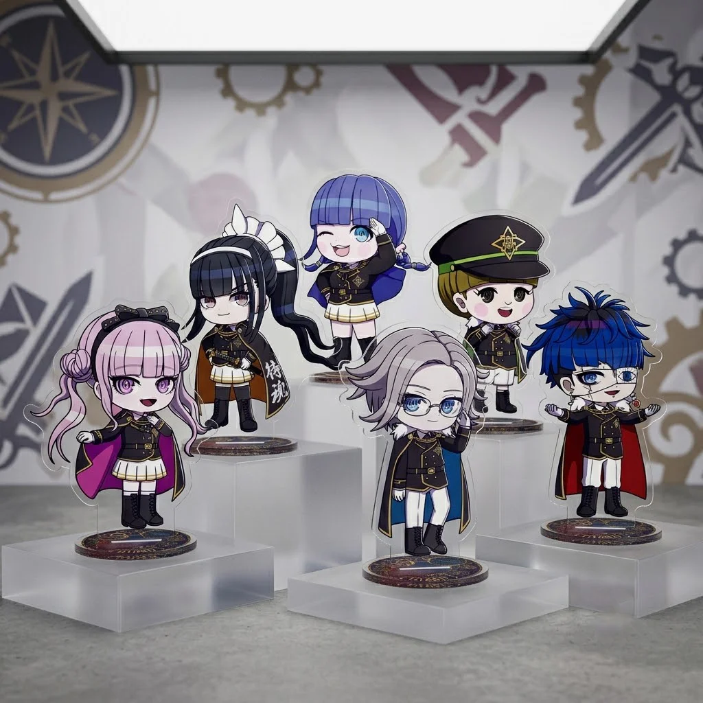 Hundred Line The Last Defense Academy Game Acrylic Stand Keychain 10CM Chibi Aozuki Eito Sumino Takumi Desk Ornament Fan Gift