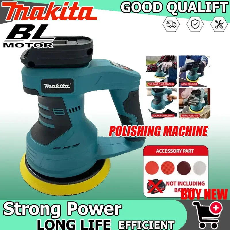 

Makita 18VBattery Cordless Car Polisher 8 Gears Adjustable Auto Electric Waxing Sanding Sealing Glaze Tool Rechargeable Polisher