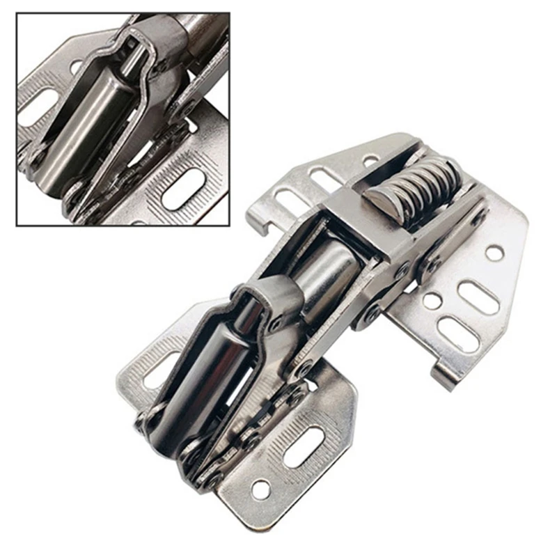 Durable Bridge Shape Hinges for Cupboard Door Motorhome Cabinet for Camper Caravan Hydraulic Buffer Hinges 40GF